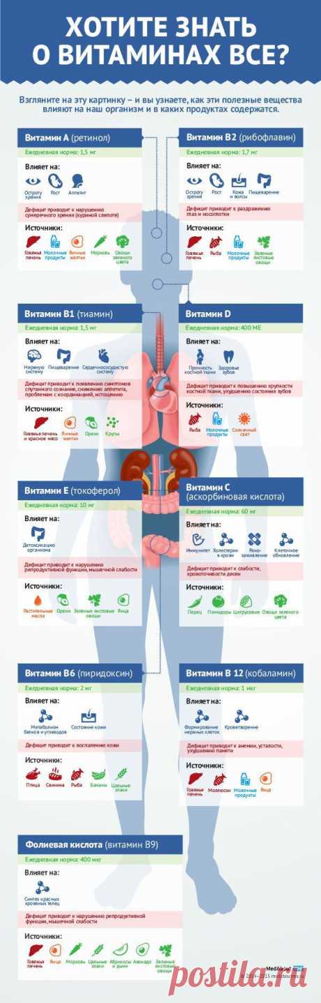 MedAboutMe подготовил для Вас простую и одновременно подробную инфографик | Здоровье и питание | Постила