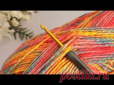 Я нашла самое красивое вязание крючком! Простая схема вязания детского пледа крючком для начинающих.
