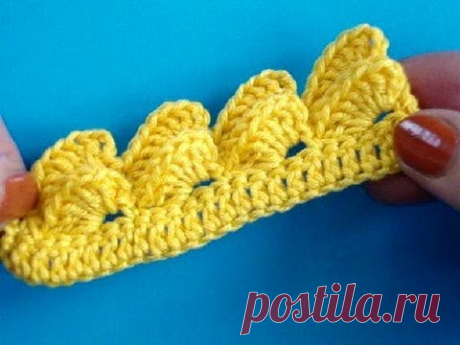 Вязание крючком Урок 274 Кайма crochet border