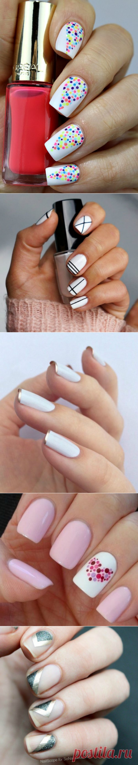17 фантастических идей простого и модного дизайна ногтей / Все для женщины