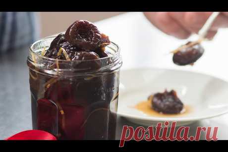Алкогольный десерт - чернослив в джине - рецепт с фото пошагово