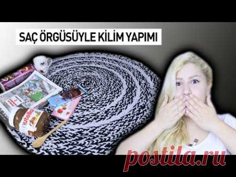 SAÇ ÖRGÜSÜYLE KİLİM YAPIMI | KENDİN YAP