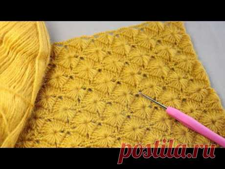 Увидела – обалдела, связала! ЗАМЕЧАТЕЛЬНЫЙ УЗОР крючком для теплых вещей  SUPER EASY Pattern Crochet