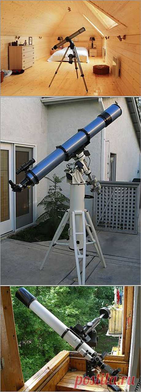Как оборудовать на даче мини-обсерваторию?  О телескопах и домашних планетариях.