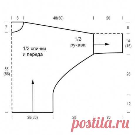 Вяжем стильный пуловер