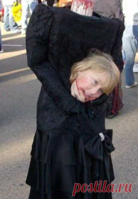 Зачотный костюм на Хеллоуин для девочки :)