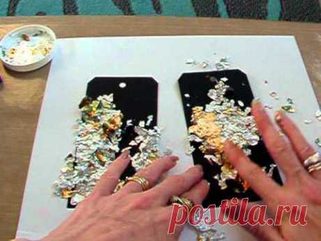 Tutorial on using the gilding flakes. - YouTube