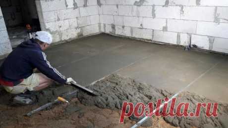 5 обязательных условий для заливки бетонного пола