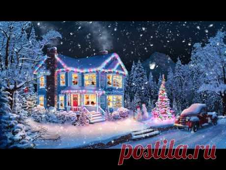 Christmas Music From Another Room - Relaxing Christmas Ambience with Muffled Christmas Music