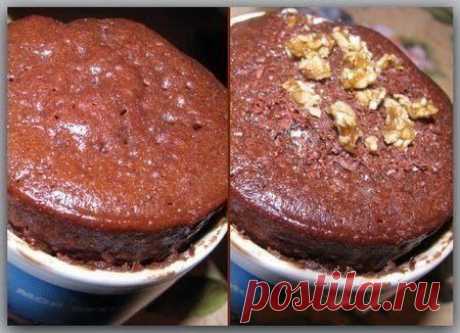 шеф-повар Одноклассники: Шоколадный кекс в микроволновке за 3 минуты.