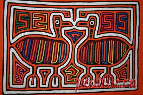 Old Kuna Blouse Mola Applique Textile American Indian Colorful Folk Art Ducks 62 | eBay