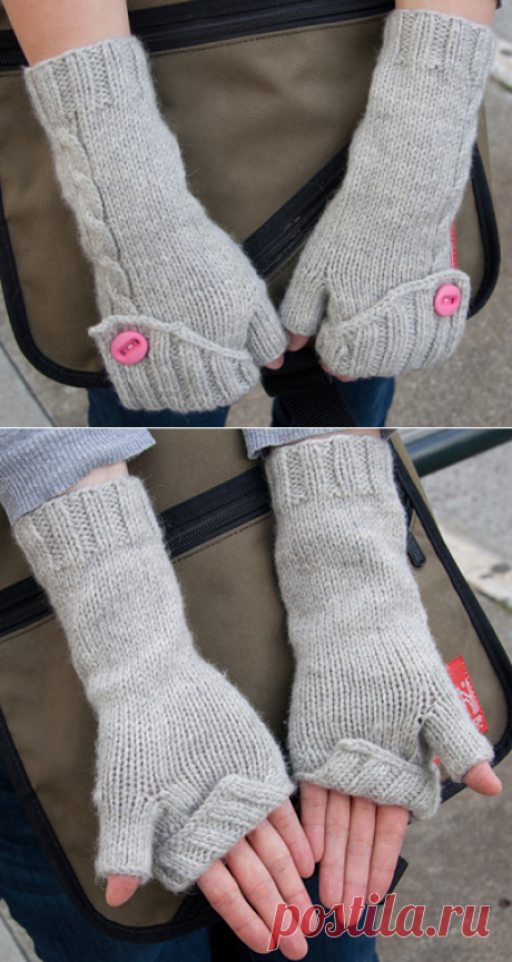 Commuter fingerless mittens : Knitty First Fall 2011