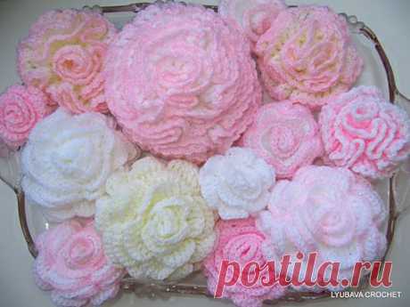 Carnation Flower Tutorial Crochet Pattern pattern by Lyubava Crochet