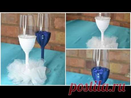 Toasting Glasses for wedding: DIY Tutorial