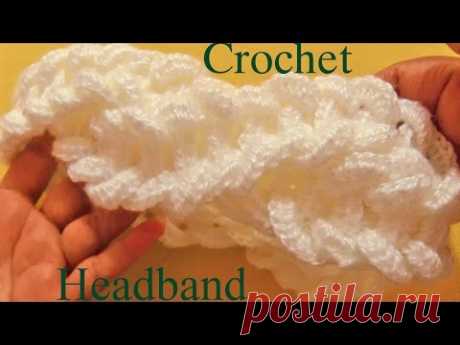 Como tejer una diadema a Crochet en punto de argollas gruesas - Learn Crochet