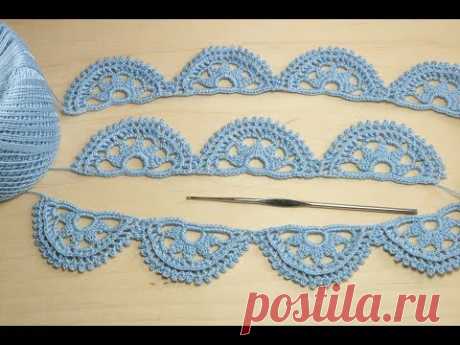 ЛЕНТОЧНОЕ КРУЖЕВО вязание крючком Crochet Lace Braid Ribbon Tape Tutorial