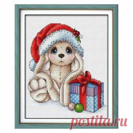 Rabbit cross stitch modern cross stitch counted cross | Etsy