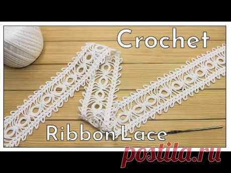 Easy to Crochet SUPER RIBBON LACE pattern for Beginners :)🧶