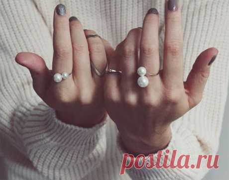 DIY: twin pearl ring  (кольцо с двумя жемчужинками)| passionsforfashion