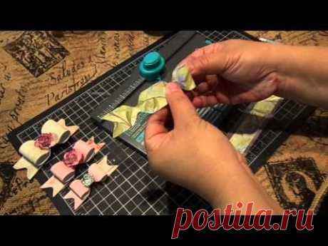 Create a bow with one strip of design paper with the WRMK Envelope Punch Board