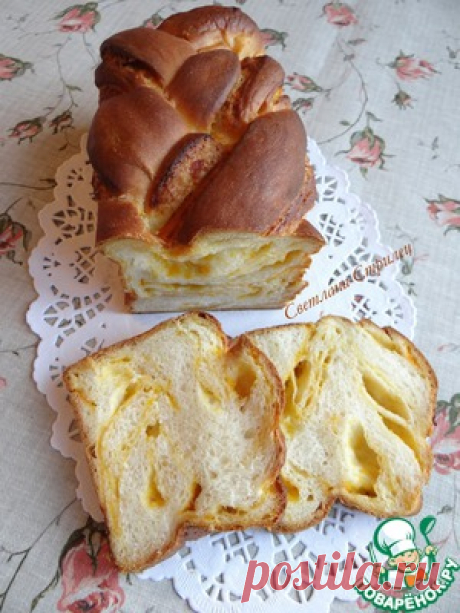 Сладкий мраморный тыквенный хлеб - кулинарный рецепт
