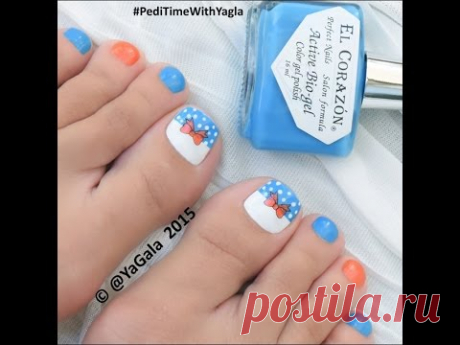 Toe nail art / Педикюр (дизайн)