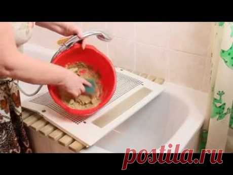 Как легко отмыть кухонную вытяжку от жира - YouTube