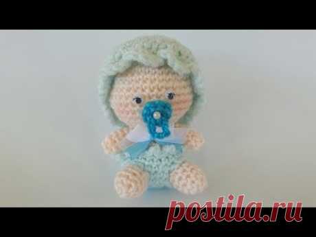 Bebè Amigurumi Tutorial Uncinetto - Muñeca Crochet (Eng Sub) - Doll Crochet - YouTube