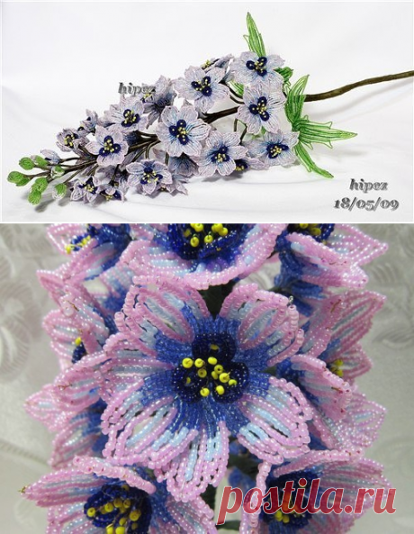Красивый цветок из бисера: гиацинт — Сделай сам, идеи для творчества - DIY Ideas
