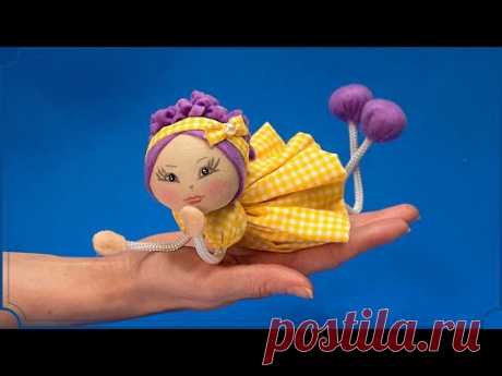 Интересный способ как сделать милую куклу - идея для подарка!