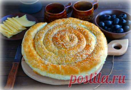 Слоеный пирог по-деревенски - пошаговый рецепт с фото - как приготовить, ингредиенты, состав, время приготовления - Леди Mail.Ru