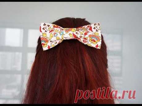 Заколка-бант своими руками / Hair bow tutorial