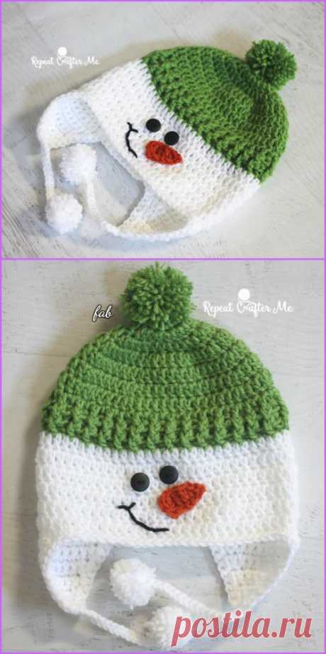 Crochet Snowman Hat Free Patterns