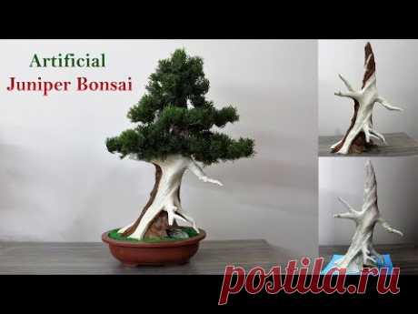 How to make an Artificial Juniper Bonsai Tree.