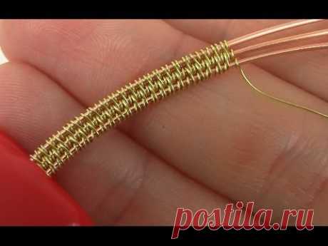 Wire Wrapping/Weaving Style Using 3 Base Wires Tutorial