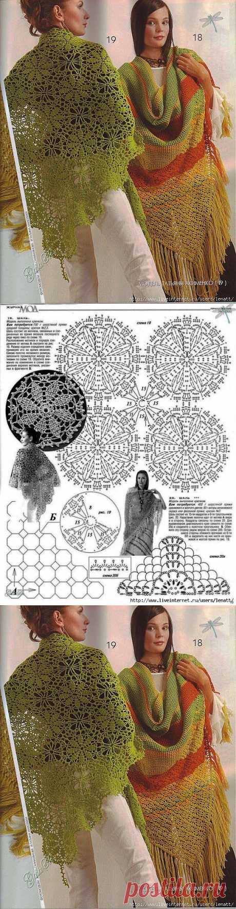 Крючок.Ажурные шали.