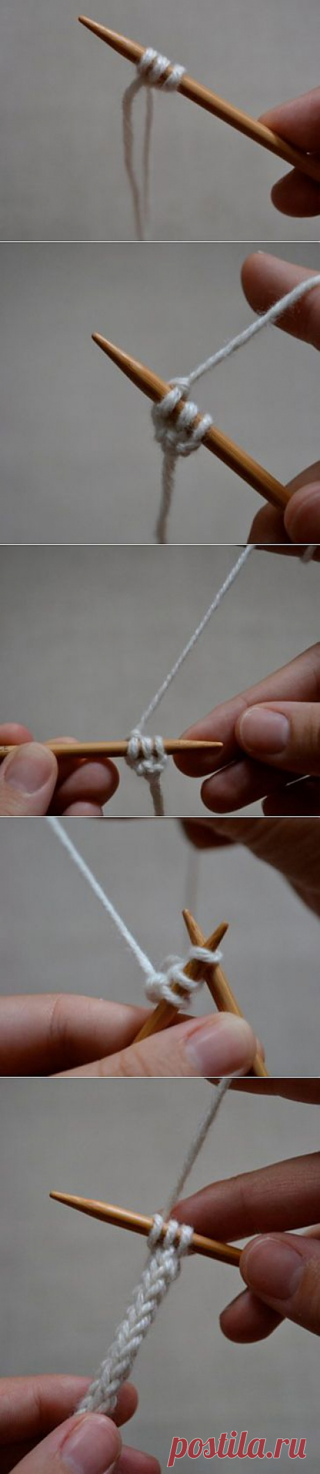 Как вязать шнур спицами | Knity.ru