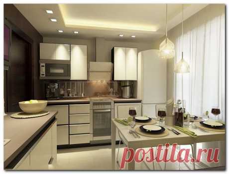Дизайн кухни 9 кв. метров - Ремонт и отделка квартиры