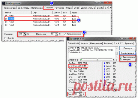 Как настроить скорость вращения кулеров (вентиляторов)