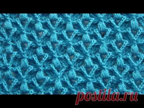 Самый красивый 3D УЗОР КРЮЧКОМ | Объемный узор крючком | Easy 3D Crochet Pattern