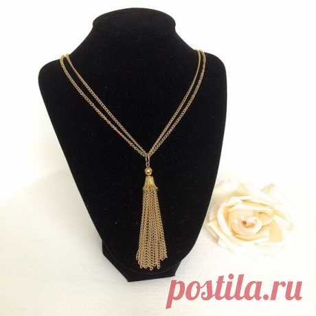 Gold Chain Necklace Chunky Boho Gypsy Jewelry от EllasAtticVintage
