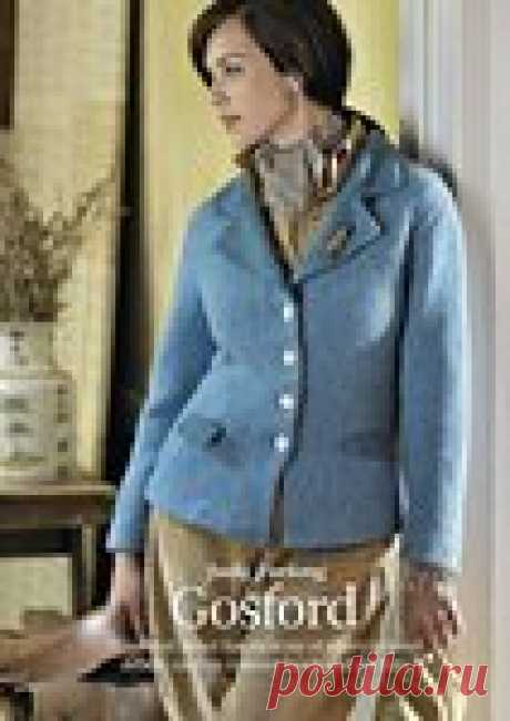Вязаный спицами женский жакет - пиджак "Gosford".