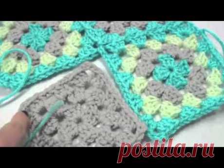 Connecting Granny Squares as you go - Right Handed Version