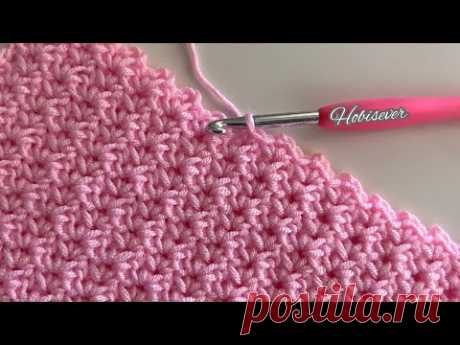 Легкая простая быстрая картина одеяла младенца крючком для шарфа начинающих/вязания крючком