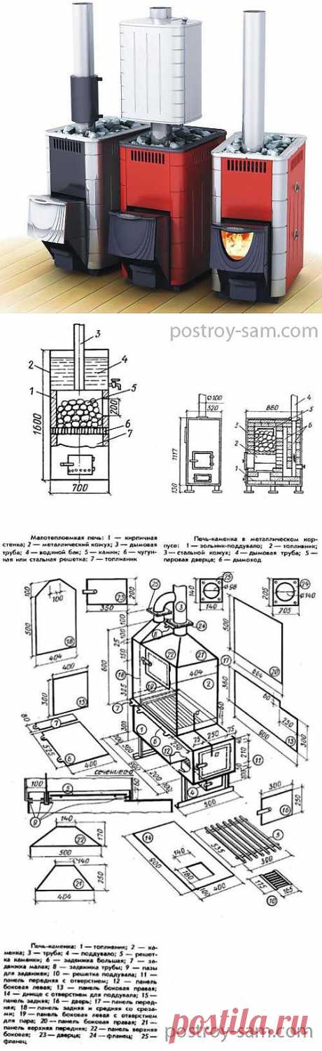 Печи для бани. Конструктивные варианты и их особенности