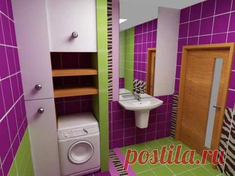Дизайн ванных комнат совмещенных с туалетом: фото, советы, цветовые решения