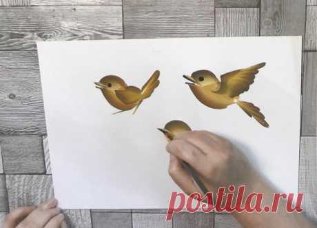 Как легко нарисовать птиц | Творчество и искусство | Яндекс Дзен