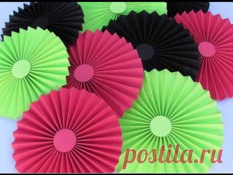 DIY Paper Crafts :: How to make simple Paper ROSETTES// SPRING FLOWERS - Innovative Arts