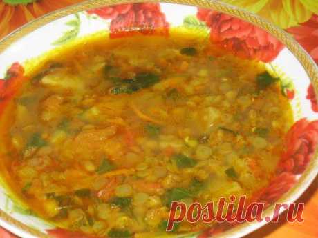 Овощной суп из зеленой чечевицы | Домашняя кулинария