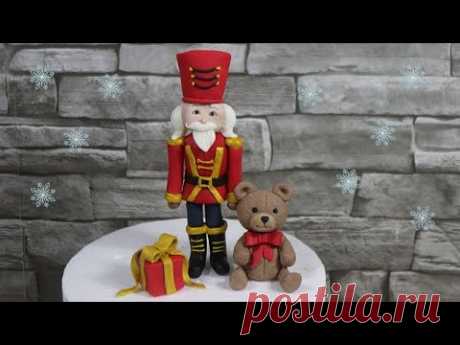 Nutcracker Cake Topper and Teddy Bear - Christmas 2021
